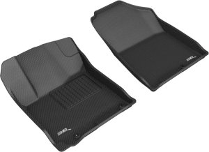Hyundai Venue Floor Mats - Front - 3D MAXpider - Kagu Series - Black - `20-`21